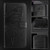 iPhone 17e / 16e Embossed Butterfly Leather Phone Case - Black