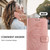 iPhone 17e / 16e Embossed Butterfly Leather Phone Case - Rose Gold