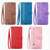 iPhone 17e / 16e Embossed Flower Zipper Leather Phone Case - Pink