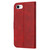 iPhone 17e / 16e Embossed Happy Cat Pattern Flip Leather Phone Case - Red
