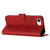 iPhone 17e / 16e Embossed Happy Cat Pattern Flip Leather Phone Case - Red