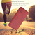 iPhone 17e / 16e Embossed Happy Cat Pattern Flip Leather Phone Case - Red