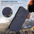 iPhone 17e / 16e Embossed Heart Cat Leather Phone Case with Hand Strap - Blue