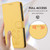 iPhone 17e / 16e Embossed Heart Cat Leather Phone Case with Hand Strap - Yellow