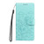 iPhone 17e / 16e Embossed Heart Dog RFID Blocking Wallet Leather Phone Case - Green
