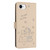 iPhone 17e / 16e Embossed Kitten Phone Leather Case with Lanyard - Beige