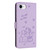iPhone 17e / 16e Embossed Kitten Phone Leather Case with Lanyard - Purple