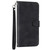 iPhone 17e / 16e Embossed Line Leather Phone Case with Lanyard - Black