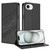 iPhone 17e / 16e Embossed Multi-functional Wallet Retro Leather Phone Case - Black