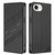 iPhone 17e / 16e Embossed Multi-functional Wallet Retro Leather Phone Case - Black