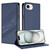 iPhone 17e / 16e Embossed Multi-functional Wallet Retro Leather Phone Case - Dark Blue