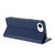 iPhone 17e / 16e Embossed Multi-functional Wallet Retro Leather Phone Case - Dark Blue