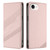 iPhone 17e / 16e Embossed Multi-functional Wallet Retro Leather Phone Case - Pink