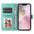 iPhone 17e / 16e Embossed Sunflower Leather Phone Case - Green
