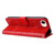 iPhone 17e / 16e Embossed Sunflower Leather Phone Case - Red