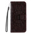 iPhone 17e / 16e Embossed Sunflower Pattern Flip Leather Phone Case - Brown