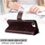 iPhone 17e / 16e Embossed Sunflower Pattern Flip Leather Phone Case - Brown