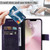 iPhone 17e / 16e Embossed Sunflower Pattern Flip Leather Phone Case - Purple