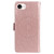 iPhone 17e / 16e Embossed Sunflower Pattern Flip Leather Phone Case - Rose Gold