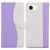 iPhone 17e / 16e Embossed Two-Color Leather Phone Case - Purple White
