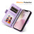 iPhone 17e / 16e ENKAY Embossed Rhombus Starry Leather Phone Case with Screen Film - Brown