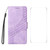 iPhone 17e / 16e ENKAY Embossed Rhombus Starry Leather Phone Case with Screen Film - Purple