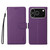iPhone 17e / 16e ENKAY RFID Blocking Wallet Kickstand Litchi Texture Leather Phone Case - Purple