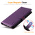 iPhone 17e / 16e ENKAY RFID Blocking Wallet Kickstand Litchi Texture Leather Phone Case - Purple