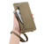 iPhone 17e / 16e ESEBLE E11 Colorful Litchi Pattern Zipper Wallet Leather Phone Case - Amber Brown