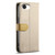iPhone 17e / 16e ESEBLE E11 Colorful Litchi Pattern Zipper Wallet Leather Phone Case - Khaki