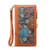 iPhone 17e / 16e ESEBLE Star Series Lanyard Zipper Wallet RFID Leather Case - Brown