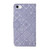 iPhone 17e / 16e Ethnic Style Embossed Pattern Leather Phone Case - Purple