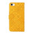 iPhone 17e / 16e Ethnic Style Embossed Pattern Leather Phone Case - Yellow