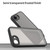 iPhone 17e / 16e Fan Dun Series TPU Hybrid PC Frosted Phone Case - Black