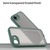 iPhone 17e / 16e Fan Dun Series TPU Hybrid PC Frosted Phone Case - Green