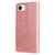 iPhone 17e / 16e Fashion Calf Texture Zipper Leather Phone Case - Rose Gold