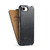 iPhone 17e / 16e Fierre Shann 64 Texture Vertical Flip PU Leather Phone Case - Black
