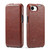iPhone 17e / 16e Fierre Shann 64 Texture Vertical Flip PU Leather Phone Case - Brown