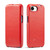 iPhone 17e / 16e Fierre Shann 64 Texture Vertical Flip PU Leather Phone Case - Red