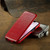 iPhone 17e / 16e Fierre Shann 64 Texture Vertical Flip PU Leather Phone Case - Red