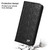iPhone 17e / 16e Fierre Shann Crocodile Texture Magnetic Genuine Leather Phone Case - Black
