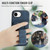iPhone 17e / 16e Fierre Shann Oil Wax Cow Leather Card Holder Back Phone Case - Blue