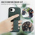 iPhone 17e / 16e Fierre Shann Oil Wax Cow Leather Card Holder Back Phone Case - Green