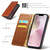 iPhone 17e / 16e Fierre Shann PU Genuine Leather Texture Phone Case - Brown