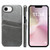 iPhone 17e / 16e Fierre Shann Retro Oil Wax Texture Card Slots PU Leather Phone Case - Grey