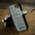 iPhone 17e / 16e Fierre Shann Retro Oil Wax Texture Card Slots PU Leather Phone Case - Grey
