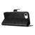 iPhone 17e / 16e Flower Embossed Leather Phone Case - Black
