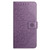 iPhone 17e / 16e Flower Embossed Leather Phone Case - Purple