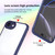 iPhone 17e / 16e Four Corners Shield Shockproof TPU Hybrid PC Phone Case - Blue