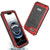 iPhone 17e / 16e Four-proof Metal Hybrid Silicone Phone Case - Red